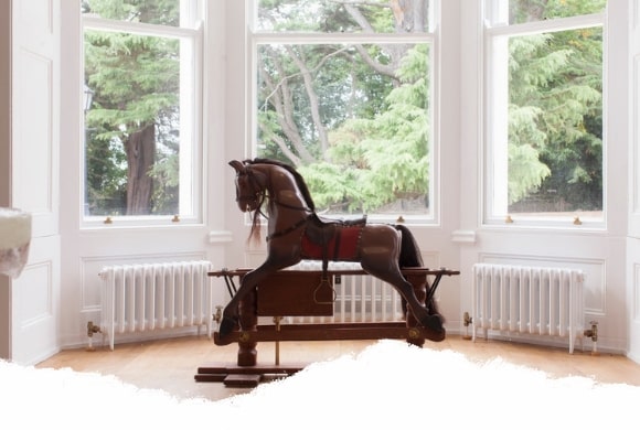 Rocking horse at Airfield Estate