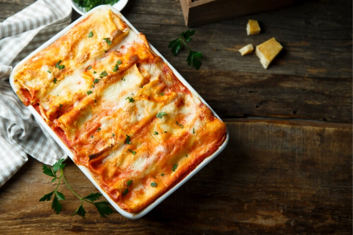 Spinach Pancake Cannelloni